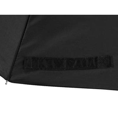 Зонт Picau из переработанного пластика в сумочке, черный-6