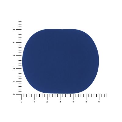 ПАТЧ ОВАЛ soft-touch (синий) 6,0 х 5,0 см-1