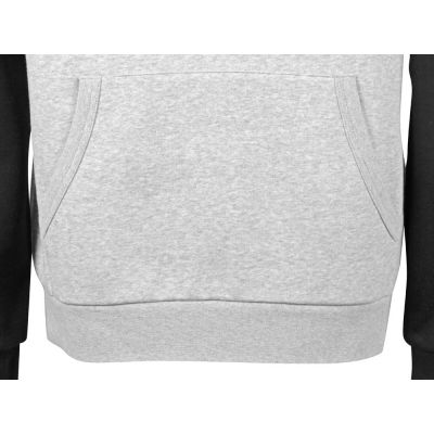 Толстовка с капюшоном Dublin мужская, черный/серый меланж-9