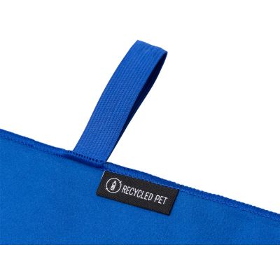 Легкое полотенце Gulpi  из микрофибры RPET с ремешком для складывания, 38*68 см, королевский синий-3