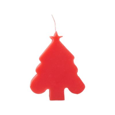 Свеча Елочка, красный-2