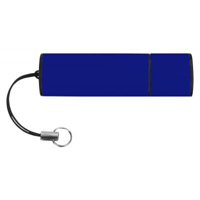 Флеш-карта USB 2.0 16 Gb металлическая с колпачком Borgir, темно-синий-2