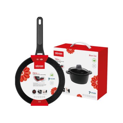 Сковорода блинная с антипригарным покрытием, 24 см, NADOBA, серия DARA-6