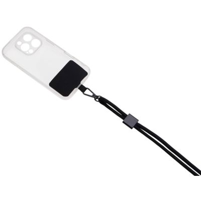 Ремешок на шею для телефона Риксо, черный-2