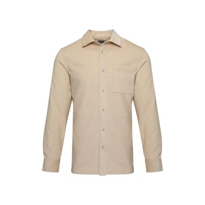 Alum вельветовая рубашка унисекс - Oatmeal-1