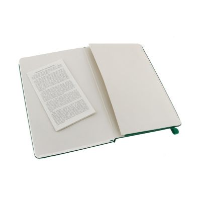 Записная книжка Moleskine Classic (в линейку) в твердой обложке, Large (13х21см), зеленый-3