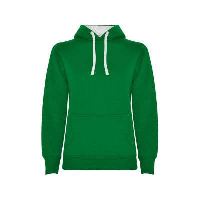 Толстовка с капюшоном Urban женская, зеленый/белый-0