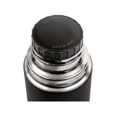 Термос Relaxika 101 (1 литр), черный (без лого)-3