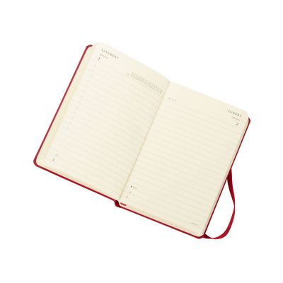 Ежедневник Moleskine Classic (2022), Pocket (9х14), красный, твердая обложка-3