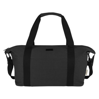 Спортивная сумка Joey из брезента, переработанного по стандарту GRS, объемом 25 л, черный-1
