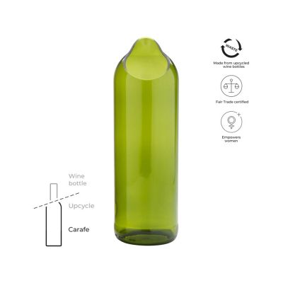 Originalhome ваза-бутылка - Зеленый-1