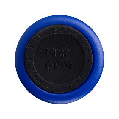 Вакуумная термокружка Waterline с медной изоляцией Bravo, 400 мл, тубус, синий-8