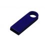 USB 2.0-флешка на 512 Мбайт с мини чипом и круглым отверстием, синий
