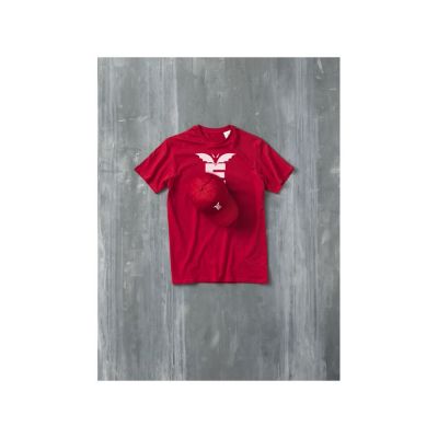 Мужская футболка Heros с коротким рукавом, красный-4