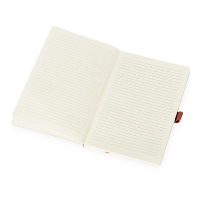 Блокнот Sevilia Soft, гибкая обложка из крафта A5, 80 листов, крафтовый/красный-2