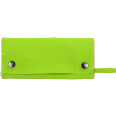 Складная хлопковая сумка для шопинга Gross с карманом, зеленое яблоко-12