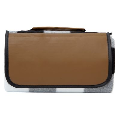 Плед для пикника Recreation, белый/черный-3