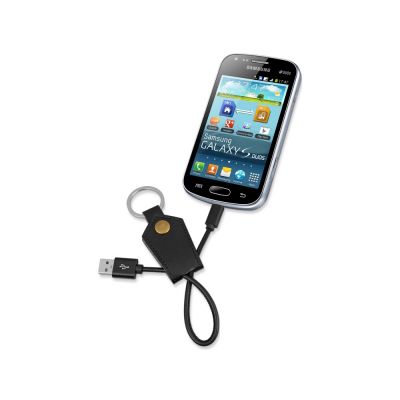 Кабель-брелок USB-MicroUSB Pelle, черный-3