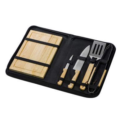 Набор для барбекю Terra из 6 предметов, с разделочной доской (P)-1