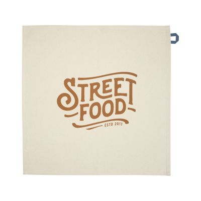 Alora кухонное полотенце из переработанного хлопка плотностью 200 г/м² - Синий ледяной-2