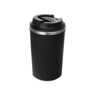 Герметичная термокружка на присоске Kick, 350 мл, черный-1