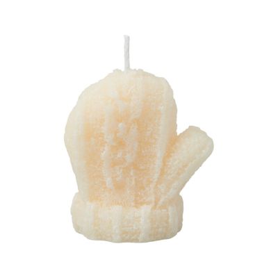 Свеча Рукавичка, молочный-2