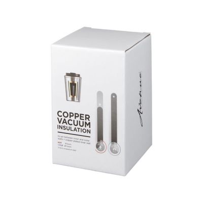 Герметичная медная вакуумная термокружка Thor объемом 360 мл, черный-3