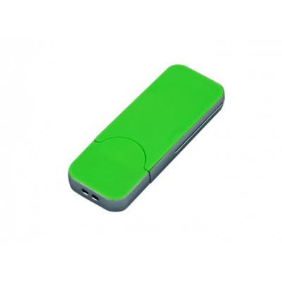 USB-флешка на 32 Гб в стиле I-phone, прямоугольнй формы, зеленый-0