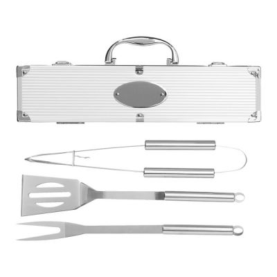 Набор для барбекю в кейсе: лопатка, щипцы, вилка Salvy-2