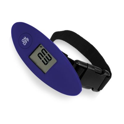 Багажные весы с покрытием soft touch Gravity, синий-1