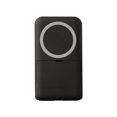 Беспроводной внешний аккумулятор с подсветкой лого и подставкой Magflash, 10000 мАч, 15 Вт, черный-3