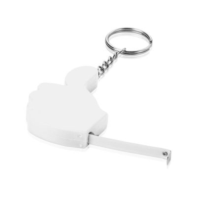 Брелок-рулетка, 1 м., белый-1