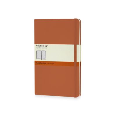 Записная книжка Moleskine Classic (в линейку) в твердой обложке, Large (13х21см), оранжевый коралл-0