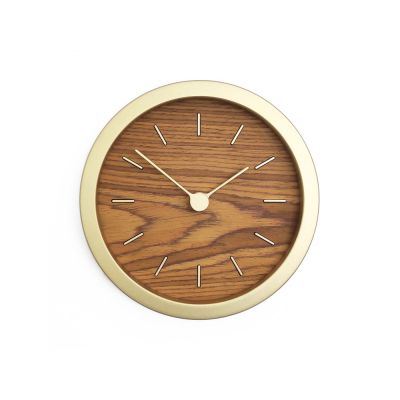 Часы настенные Gracie XS, натуральные с золотистым-0
