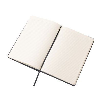 Набор блокнот А5 с магнитным держателем для ручки и подставкой для телефона и металлической шариковой ручкой NotaBene, черный-6