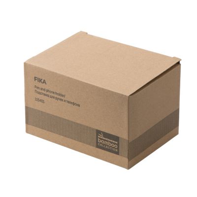 Подставка для ручек и телефона Fika, натуральный/серый-7