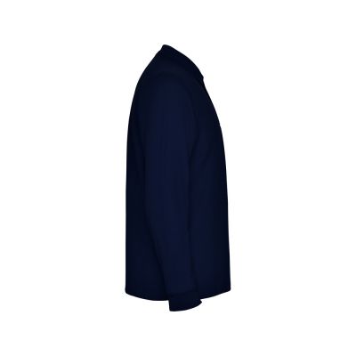 Рубашка поло Carpe мужская с длинным рукавом, нэйви-3