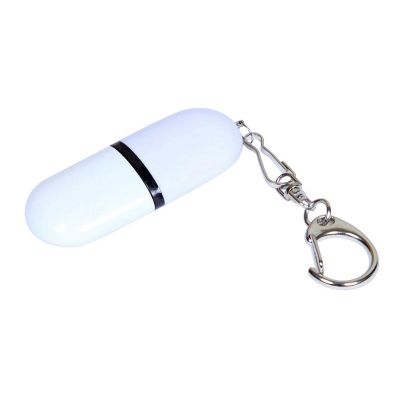 Флешка промо каплевидной формы, 8 Гб, белый-0