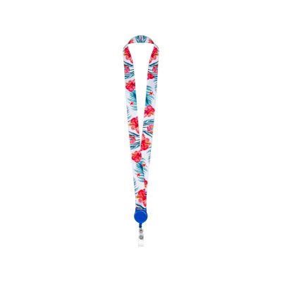 Ланъярд 2,5 см с ретрактором, синий-2