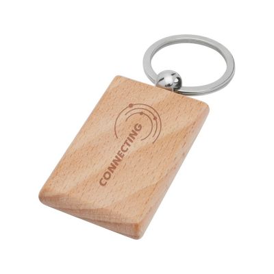 Прямоугольный брелок Gian из бука, дерево-4