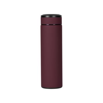 Термос Confident с покрытием soft-touch 420мл, бургунди-2