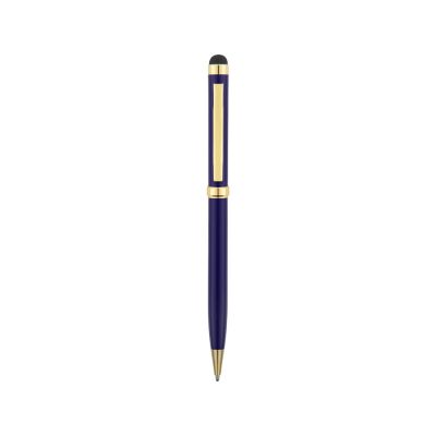 Ручка шариковая Голд Сойер со стилусом, синий-1