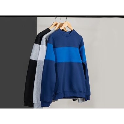 Свитшот блокинг Edinburgh, нейви/кл.синий, мужской-12