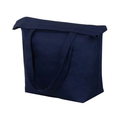 Сумка с широким дном и боками, синий-2