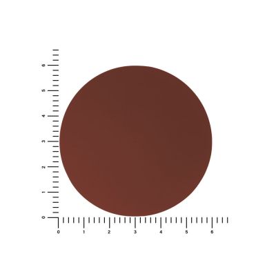 ПАТЧ КРУГ soft-touch (коричневый ) 6,0 х 6,0 см-1