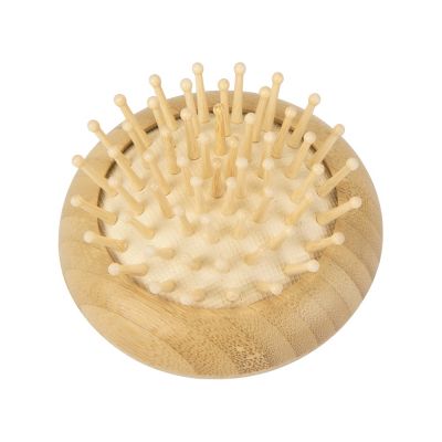 Расческа с зеркалом из бамбука Daisy, натуральный-1