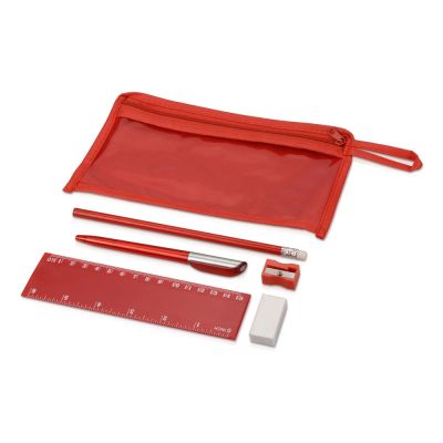 Набор канцелярский Хелла, красный-0