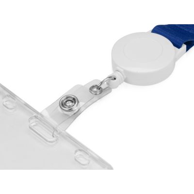 Ланьярд с ретрактором, синий-2