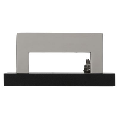 Подставка для визиток Круиз, серебристый/черный-4