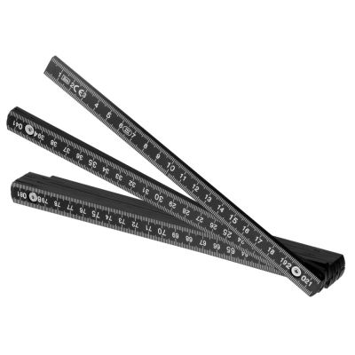 Складная линейка длиной 2 м Plank, черный-1